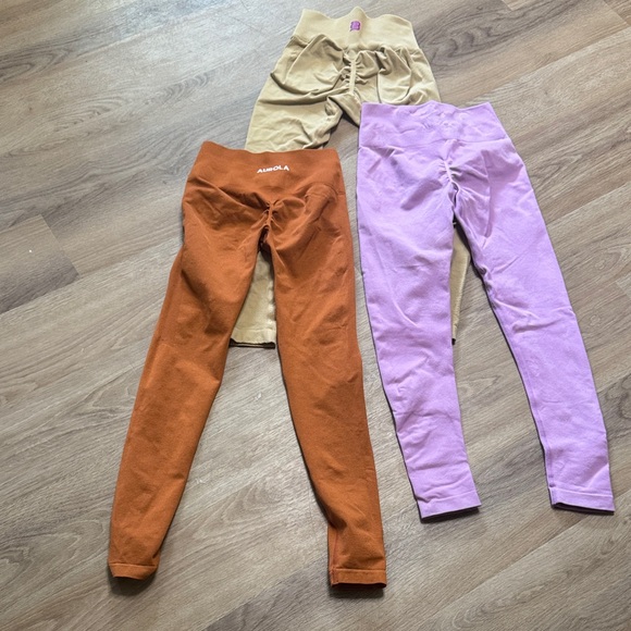 High waist Leggings bundle different brands all in great condition scrunch butt - Picture 1 of 8